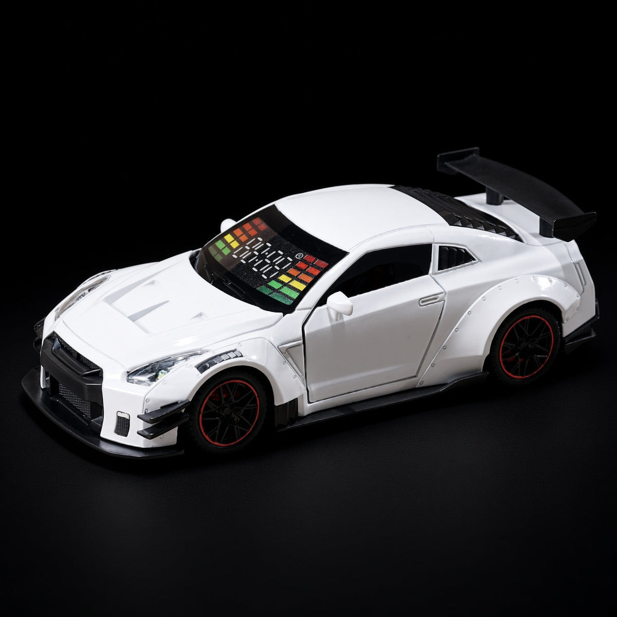 Sports Car Alarm Clock White