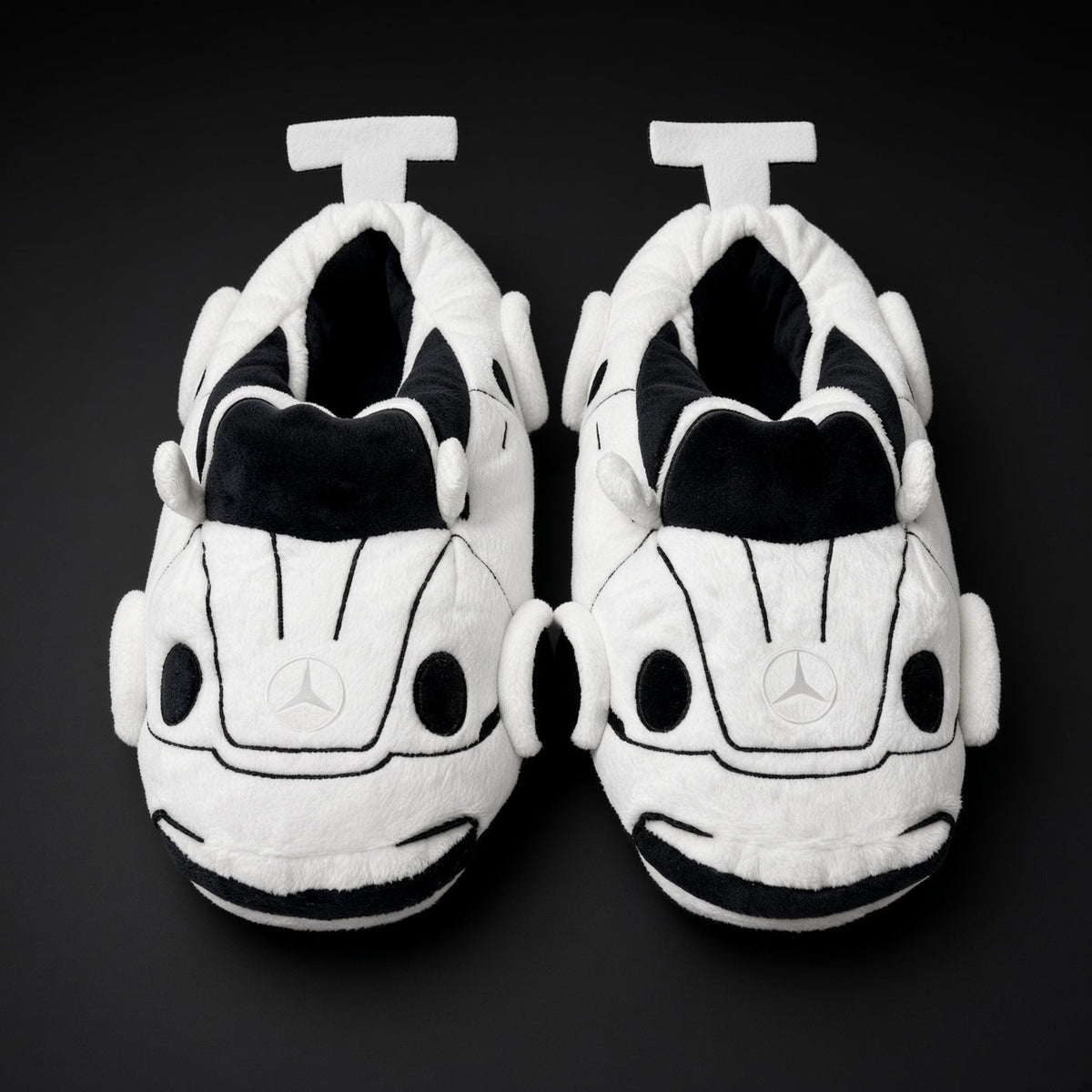 Sports Car Slippers Mercedes White