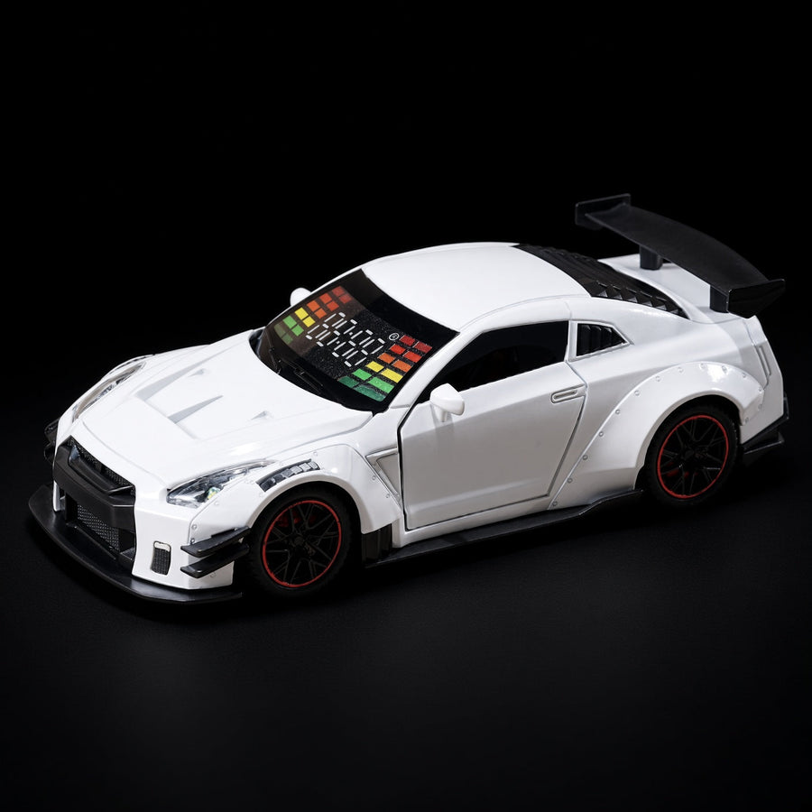 Sports Car Alarm Clock — White