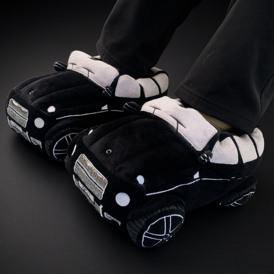 Sports Car Slippers — Black